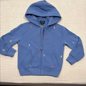 Never Worn Polo Ralph Lauren Toddler Zip up Hoodie